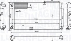 Magneti Marelli 350213213400 - Радіатор, охолодження двигуна autozip.com.ua