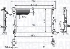 Magneti Marelli 350213217900 - Радіатор, охолодження двигуна autozip.com.ua