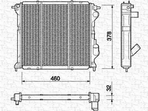 Magneti Marelli 350213758000 - Радіатор, охолодження двигуна autozip.com.ua