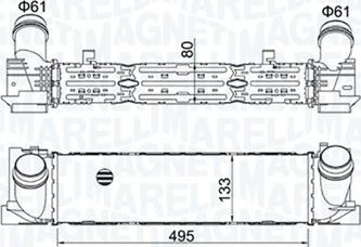 Magneti Marelli 351319204900 - Интеркулер autozip.com.ua