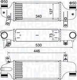 Magneti Marelli 351319204930 - Интеркулер autozip.com.ua