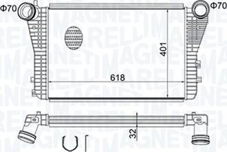 Magneti Marelli 351319204030 - Интеркулер autozip.com.ua