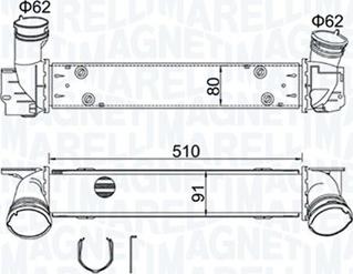 Magneti Marelli 351319204880 - Интеркулер autozip.com.ua