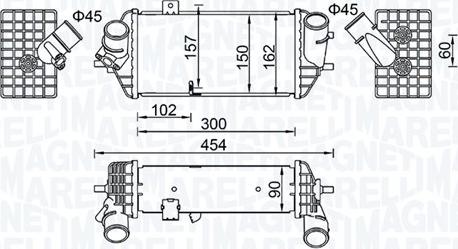 Magneti Marelli 351319205690 - Интеркулер autozip.com.ua