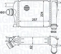 Magneti Marelli 351319205170 - Интеркулер autozip.com.ua