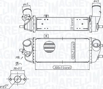 Magneti Marelli 351319205700 - Интеркулер autozip.com.ua