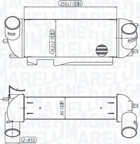 Magneti Marelli 351319205710 - Интеркулер autozip.com.ua