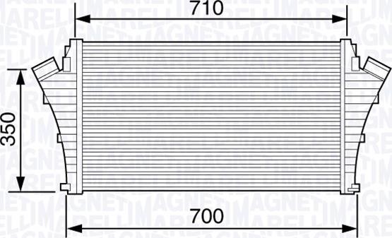 Magneti Marelli 351319203510 - Интеркулер autozip.com.ua