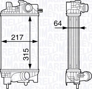 Magneti Marelli 351319203020 - Интеркулер autozip.com.ua