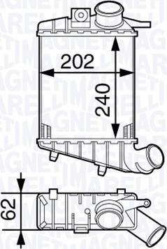 Magneti Marelli 351319202750 - Интеркулер autozip.com.ua