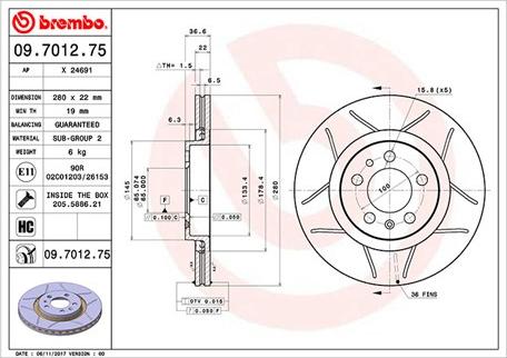 Magneti Marelli 360406049505 - Гальмівний диск autozip.com.ua