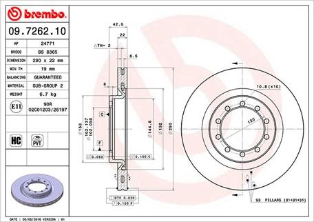 Magneti Marelli 360406044600 - Гальмівний диск autozip.com.ua