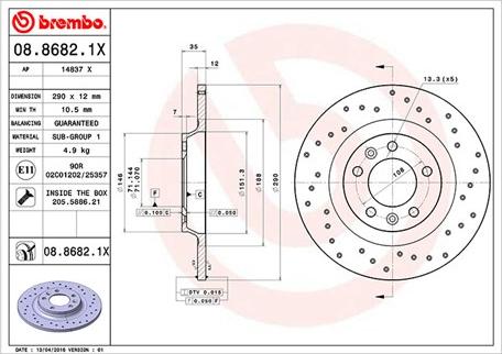 Magneti Marelli 360406041502 - Гальмівний диск autozip.com.ua