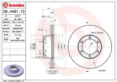 Magneti Marelli 360406042500 - Гальмівний диск autozip.com.ua