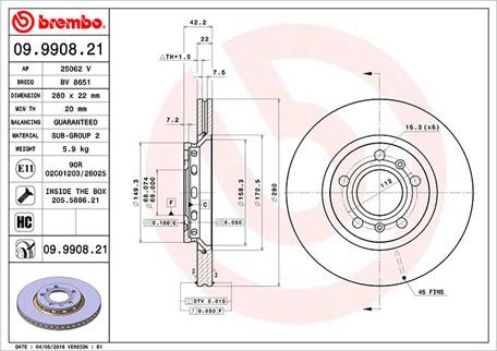 Magneti Marelli 360406059301 - Гальмівний диск autozip.com.ua