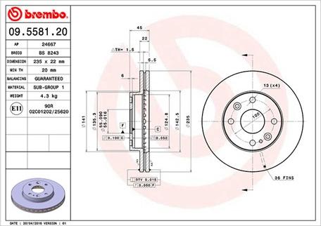 Magneti Marelli 360406052800 - Гальмівний диск autozip.com.ua