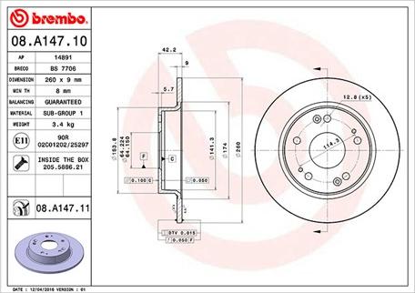 Magneti Marelli 360406065500 - Гальмівний диск autozip.com.ua