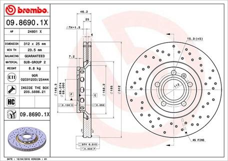 Magneti Marelli 360406001602 - Гальмівний диск autozip.com.ua