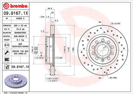 Magneti Marelli 360406002002 - Гальмівний диск autozip.com.ua