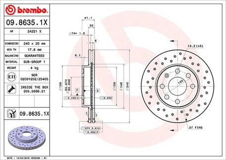 Magneti Marelli 360406039302 - Гальмівний диск autozip.com.ua