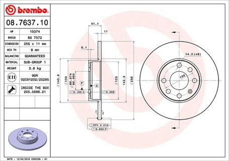 Magneti Marelli 360406038600 - Гальмівний диск autozip.com.ua