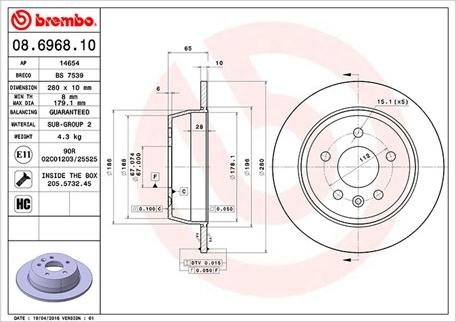 Magneti Marelli 360406032300 - Гальмівний диск autozip.com.ua