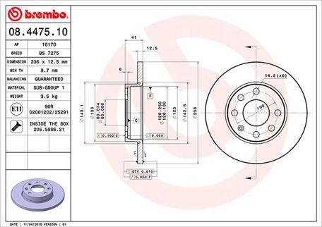 Magneti Marelli 360406037200 - Гальмівний диск autozip.com.ua