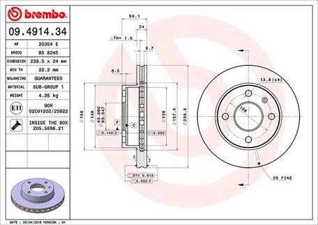 Magneti Marelli 360406024800 - Гальмівний диск autozip.com.ua