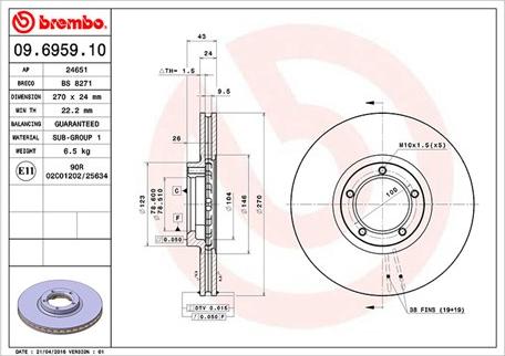 Magneti Marelli 360406025900 - Гальмівний диск autozip.com.ua