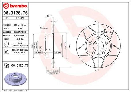 Magneti Marelli 360406021105 - Гальмівний диск autozip.com.ua