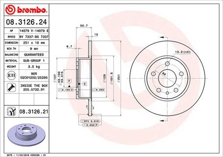 Magneti Marelli 360406021100 - Гальмівний диск autozip.com.ua