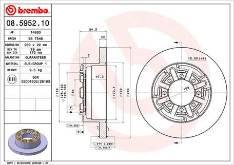 Magneti Marelli 360406022900 - Гальмівний диск autozip.com.ua