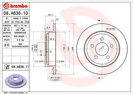 Magneti Marelli 360406100900 - Гальмівний диск autozip.com.ua