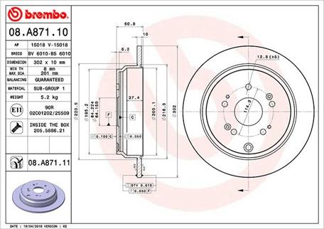 Magneti Marelli 360406114300 - Гальмівний диск autozip.com.ua