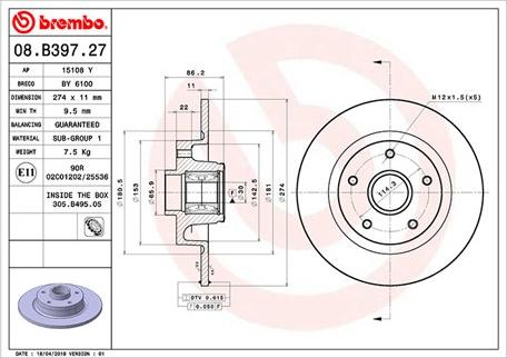 Magneti Marelli 360406136600 - Гальмівний диск autozip.com.ua