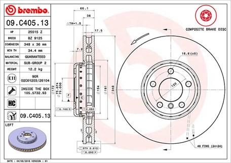 Magneti Marelli 360406130904 - Гальмівний диск autozip.com.ua