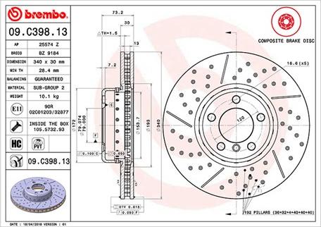 Magneti Marelli 360406130404 - Гальмівний диск autozip.com.ua