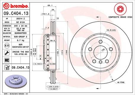 Magneti Marelli 360406130804 - Гальмівний диск autozip.com.ua