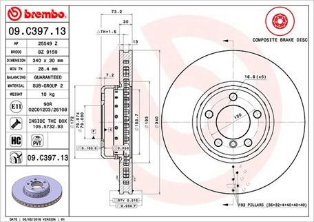 Magneti Marelli 360406130304 - Гальмівний диск autozip.com.ua