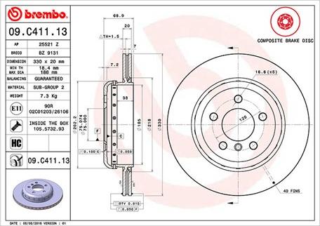 Magneti Marelli 360406131504 - Гальмівний диск autozip.com.ua