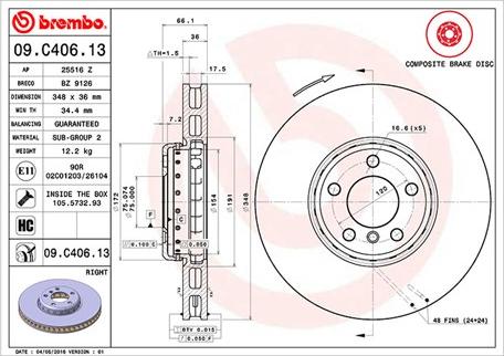 Magneti Marelli 360406131004 - Гальмівний диск autozip.com.ua