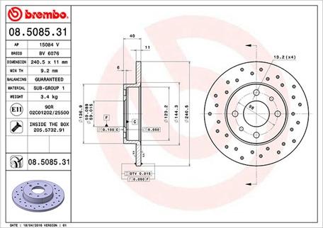 Magneti Marelli 360406126801 - Гальмівний диск autozip.com.ua