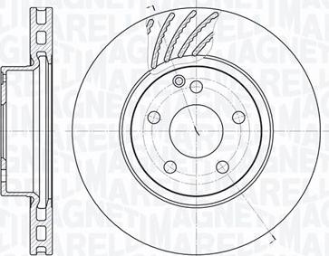 Magneti Marelli 361302040452 - Гальмівний диск autozip.com.ua