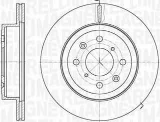 Magneti Marelli 361302040476 - Гальмівний диск autozip.com.ua