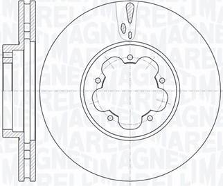 Magneti Marelli 361302040542 - Гальмівний диск autozip.com.ua