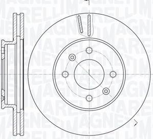 Magneti Marelli 361302040536 - Гальмівний диск autozip.com.ua