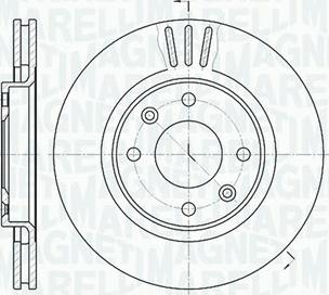 Magneti Marelli 361302040690 - Гальмівний диск autozip.com.ua