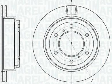 Magneti Marelli 361302040642 - Гальмівний диск autozip.com.ua