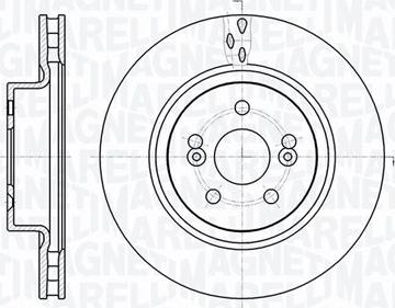 Magneti Marelli 361302040675 - Гальмівний диск autozip.com.ua