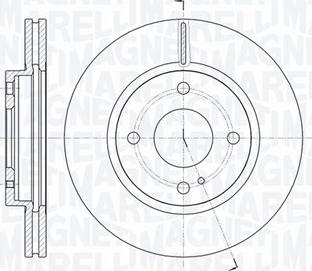 Magneti Marelli 361302040108 - Гальмівний диск autozip.com.ua